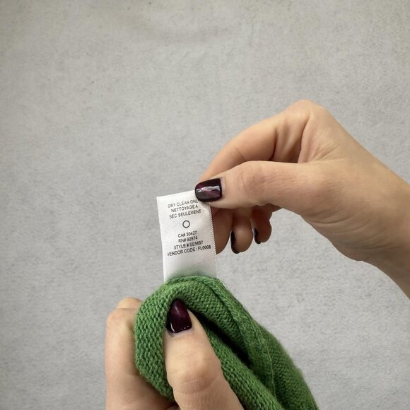 Splendid Sweater Womens Medium Green Black Stripe Wool Blend Crewneck Pullover - Picture 7 of 8